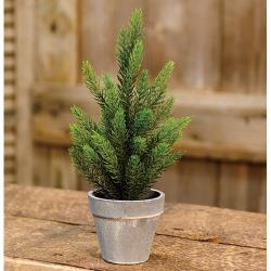 Tahoe Pine Tree w/Gray Pot, 12"