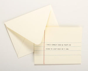 Hand Sewn Note Card