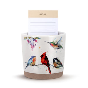 Little Birds Planter with Notepad