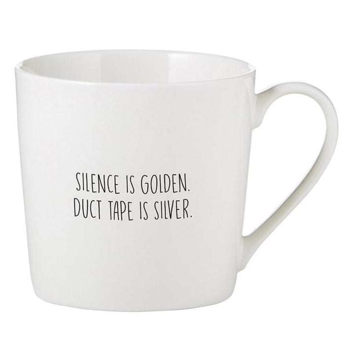 Silence is Golden Cafe Mug