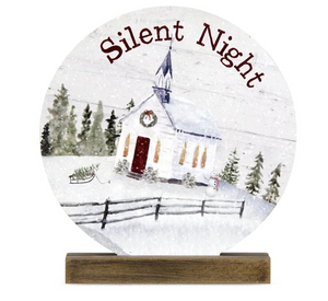 Silent Night Wood Stand
